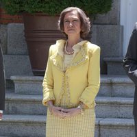 La Reina Sofía en el almuerzo al presidente de México y su esposa