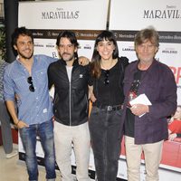 Bart Santana, Antonio Hortelano y Eloy Arenas en el estreno de la obra de teatro 'El Nombre'