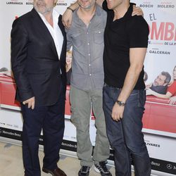 Antonio Resines, Tristán Ulloa y Luis Merlo en el estreno de la obra de teatro 'El Nombre'