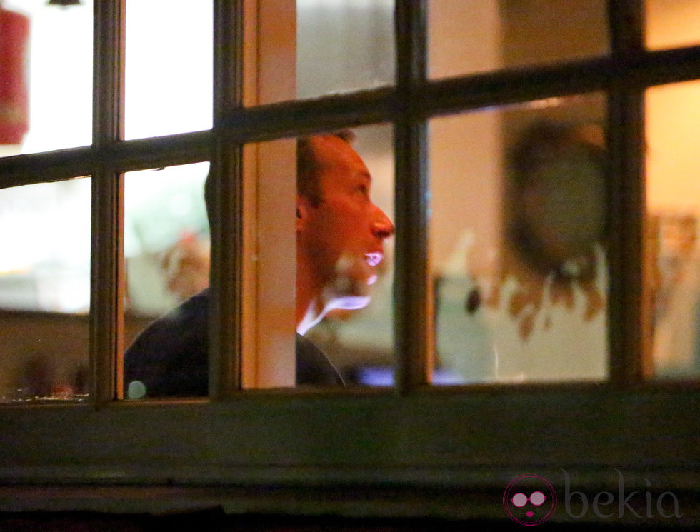 Chris Martin durante su cena con Rihanna en Los Angeles