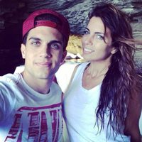 Melissa Jiménez y Marc Bartra durante sus vacaciones de verano