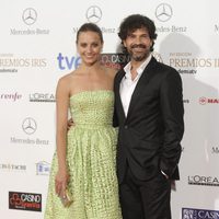 Michelle Jenner y Rodolfo Sancho en la entrega de los Premios Iris 2014