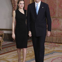 Los Príncipes Felipe y Letizia en su última reunión del Patronato de la Fundación Príncipe de Asturias antes de ser Reyes