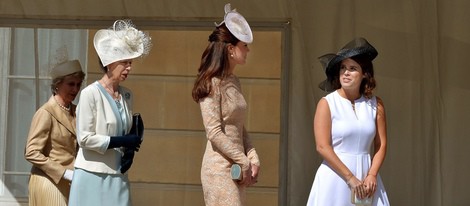 Ana de Inglaterra, Kate Middleton y Eugenia de York en una Garden Party