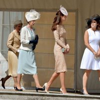 Ana de Inglaterra, Kate Middleton y Eugenia de York en una Garden Party