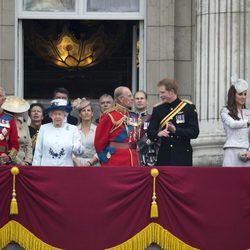 La Familia Real Británica en Trooping the Colour 2014