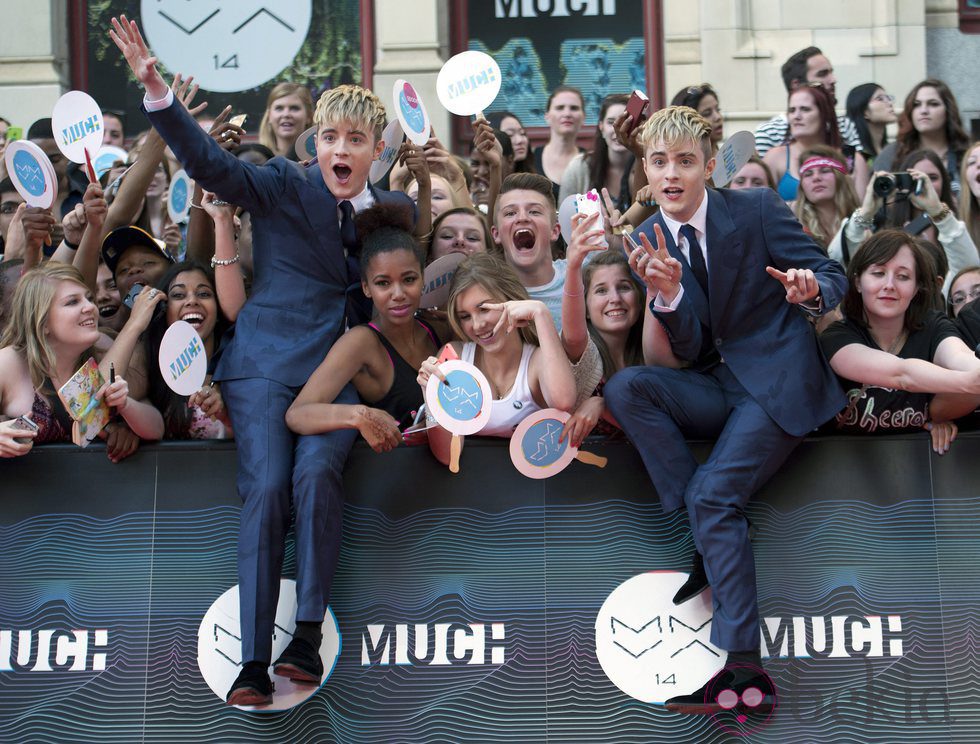 Jedward en los Premios Much Music Video 2014