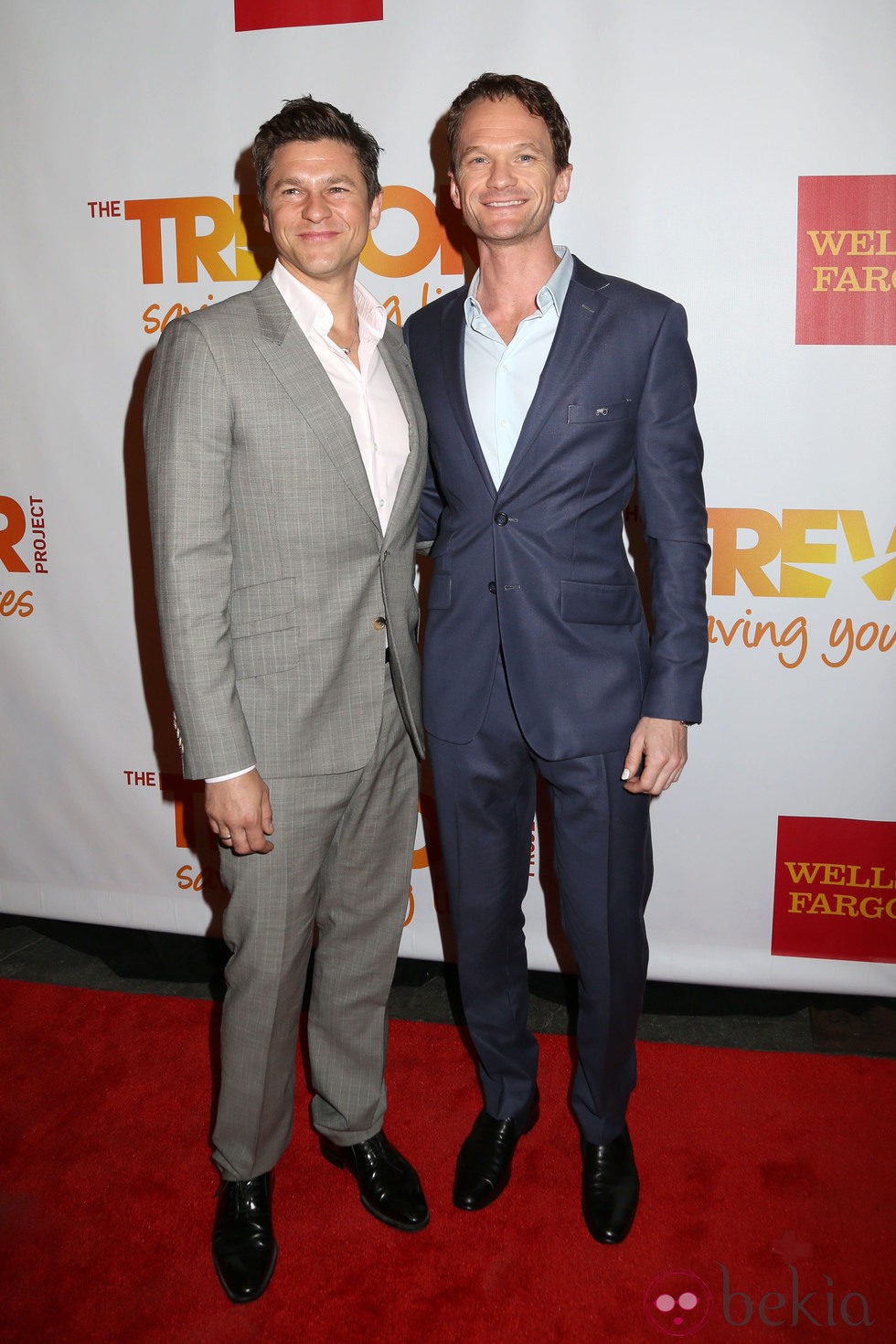 Neil Patrick Harris y David Burtka en el evento solidario Trevor Live 2014