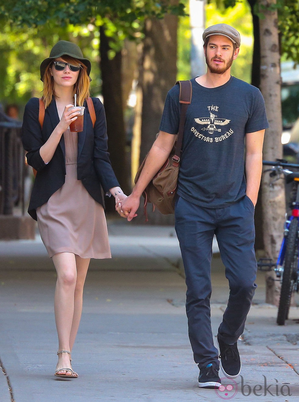 Emma Stone y Andrew Garfield pasean cogidos de la mano por Nueva York