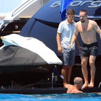 Franck Ribéry disfrutando de unos días de vacaciones en Ibiza