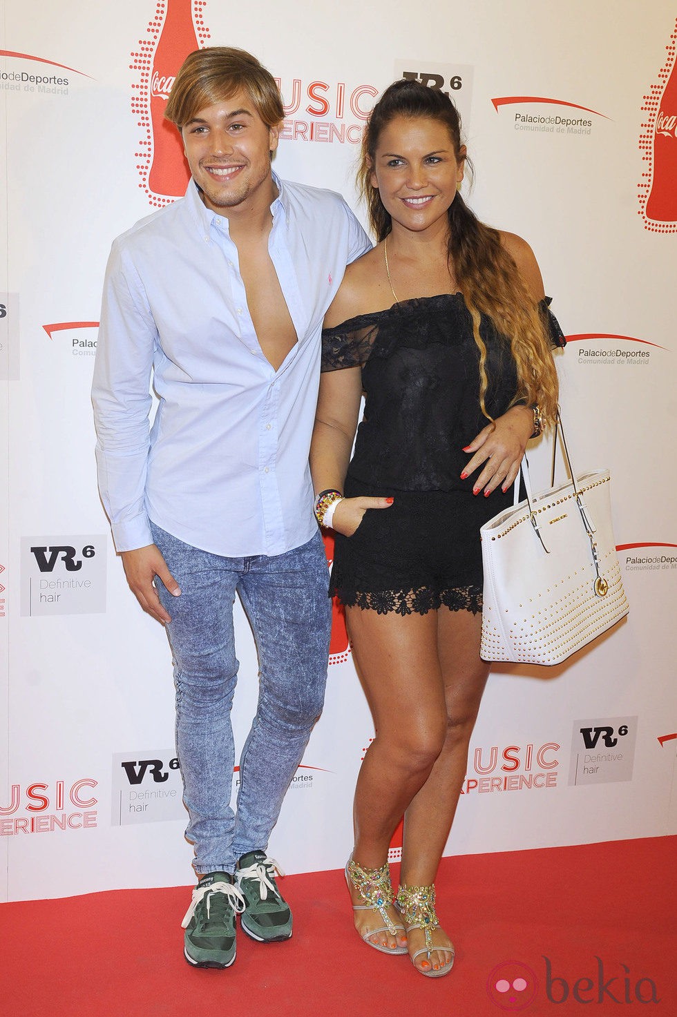 Abraham García y Katia Aveiro en el concierto de Miley Cyrus en Madrid