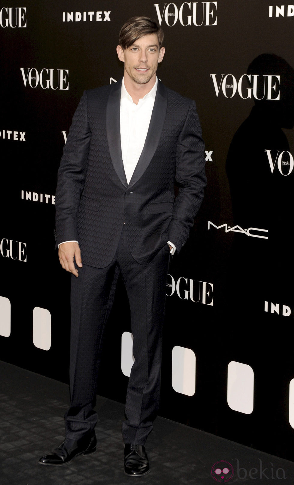 Adrián Lastra en la entrega del premio Vogue Who's on Next 2014