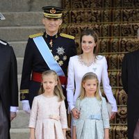 La Familia Real durante la proclamación de Felipe VI como Rey de España