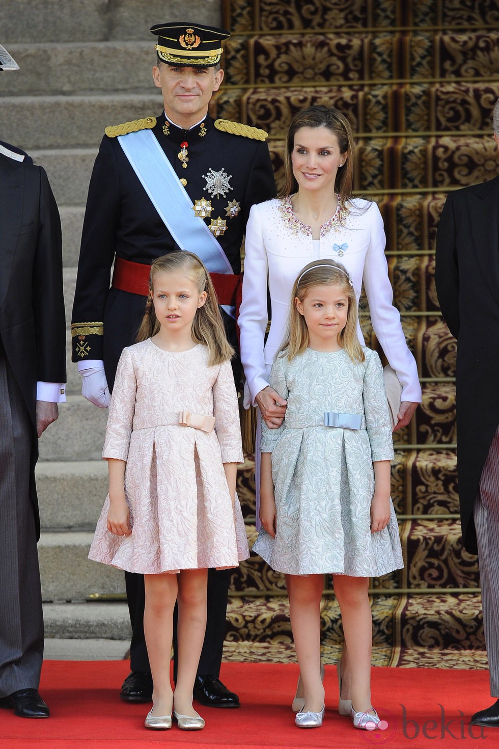 La Familia Real durante la proclamación de Felipe VI como Rey de España