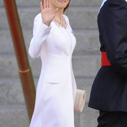 La Reina Letizia a su entrada en el Congreso de los Diputados