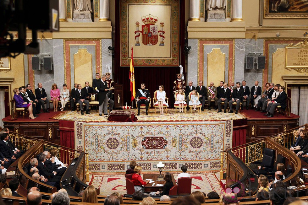 Congreso de los Diputados durante la proclamación de Felipe VI como Rey de España