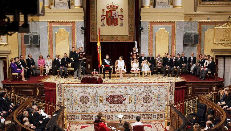 Congreso de los Diputados durante la proclamación de Felipe VI como Rey de España