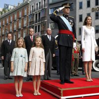 La Familia Real momentos antes de la proclamación de Felipe VI como Rey de España