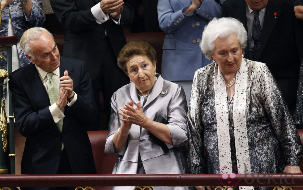 Los Duques de Soria y la infanta Margarita en el primer discurso de Felipe VI como Rey de España