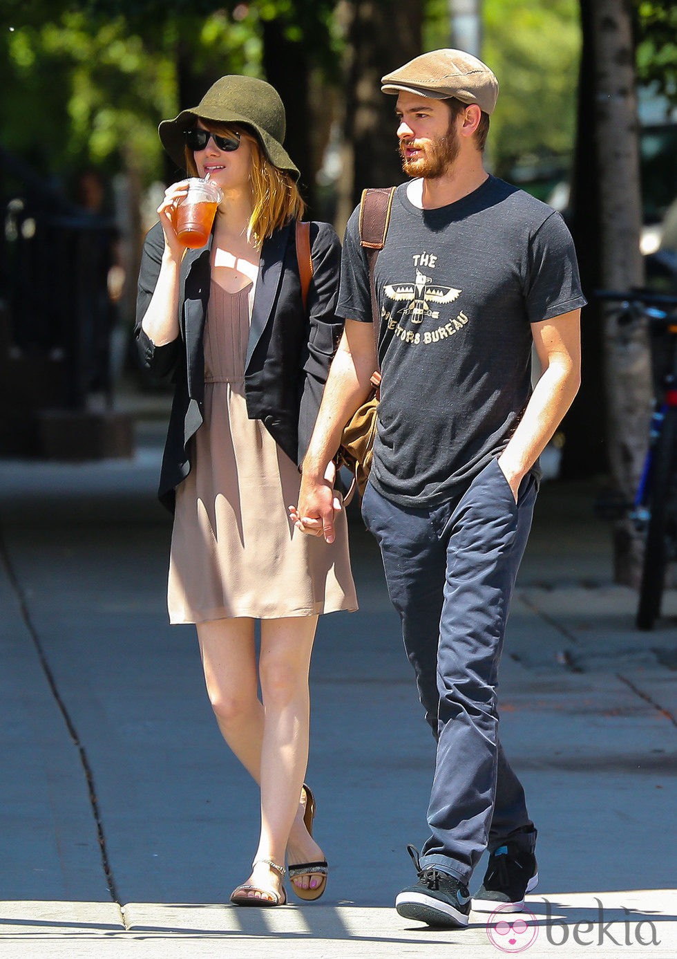 Emma Stone y Andrew Garfield pasean de la mano por Nueva york