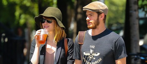 Emma Stone y Andrew Garfield pasean de la mano por Nueva york