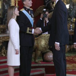 Pau Gasol con los Reyes Felipe y Letizia en su primera recepción como Reyes