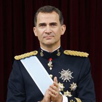 El Rey Felipe VI tras su primer discurso como Rey de España