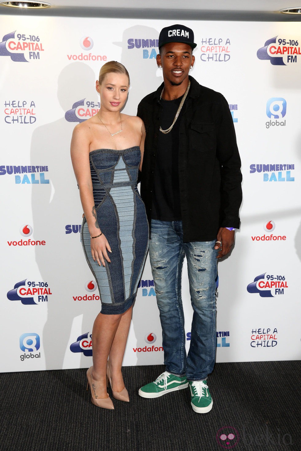 Iggy Azalea y Nick Young en el Summertime Ball 2014