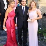 Genoveva Casanova, Ramón García y Patricia Cerezo en la boda de Verónica Cuevas y Manuel del Pino