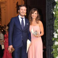 Juan Peña y Sonia González en la boda de Verónica Cuevas y Manuel del Pino