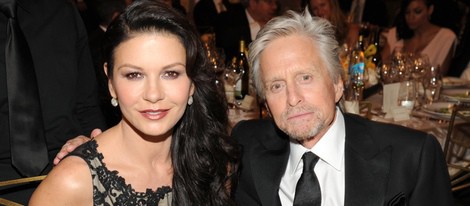 Michael Douglas y Catherine Zeta-Jones en la gala homenaje a Jane Fonda organizada por la AFI