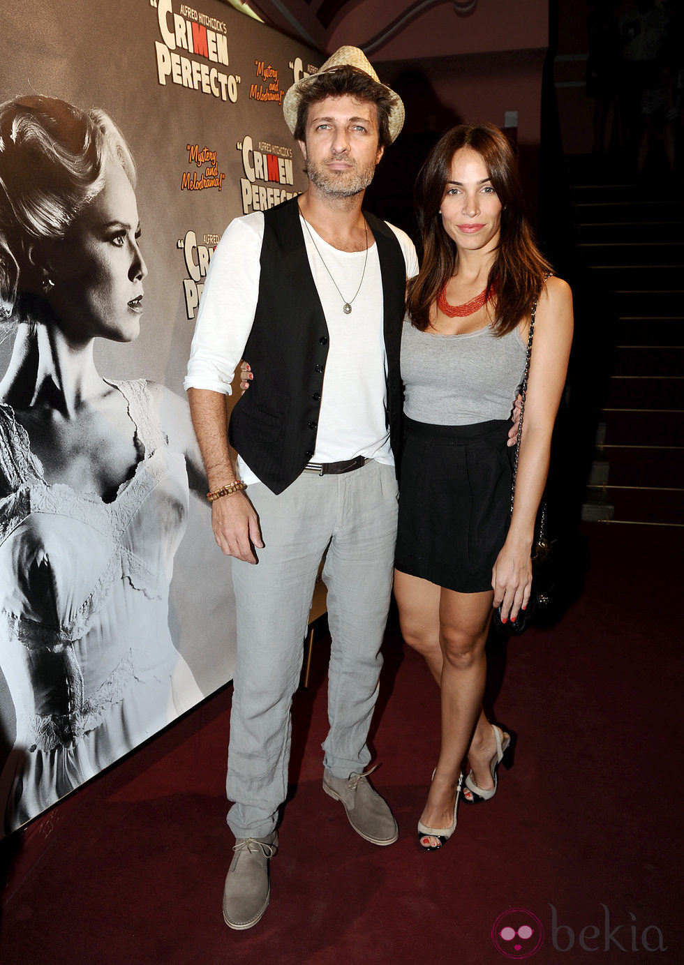 Jesús Olmedo y Nerea Garmendia en el estreno de 'Crimen Perfecto'