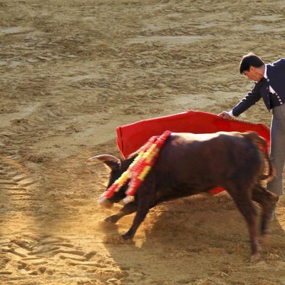 Jesulín y Victor Janeiro, mano a mano en la plaza de toros de Fuente del Maestre