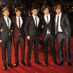 One Direction en el estreno de 'Las Crónicas de Narnia'