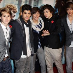 One Direction en el estreno de Harry Potter