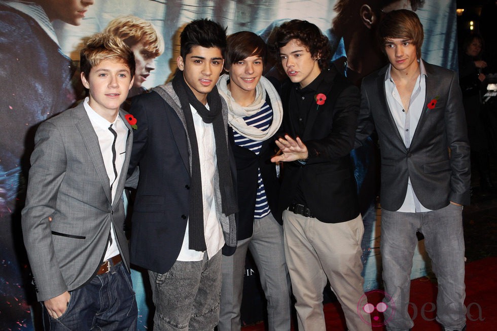 One Direction en el estreno de Harry Potter