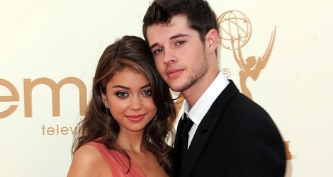 Sarah Hylanm y Matt Prokop en la gala Emmy 2011