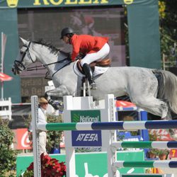 Cayetano Martínez de Irujo compitiendo en el Concurso de Saltos de Madrid