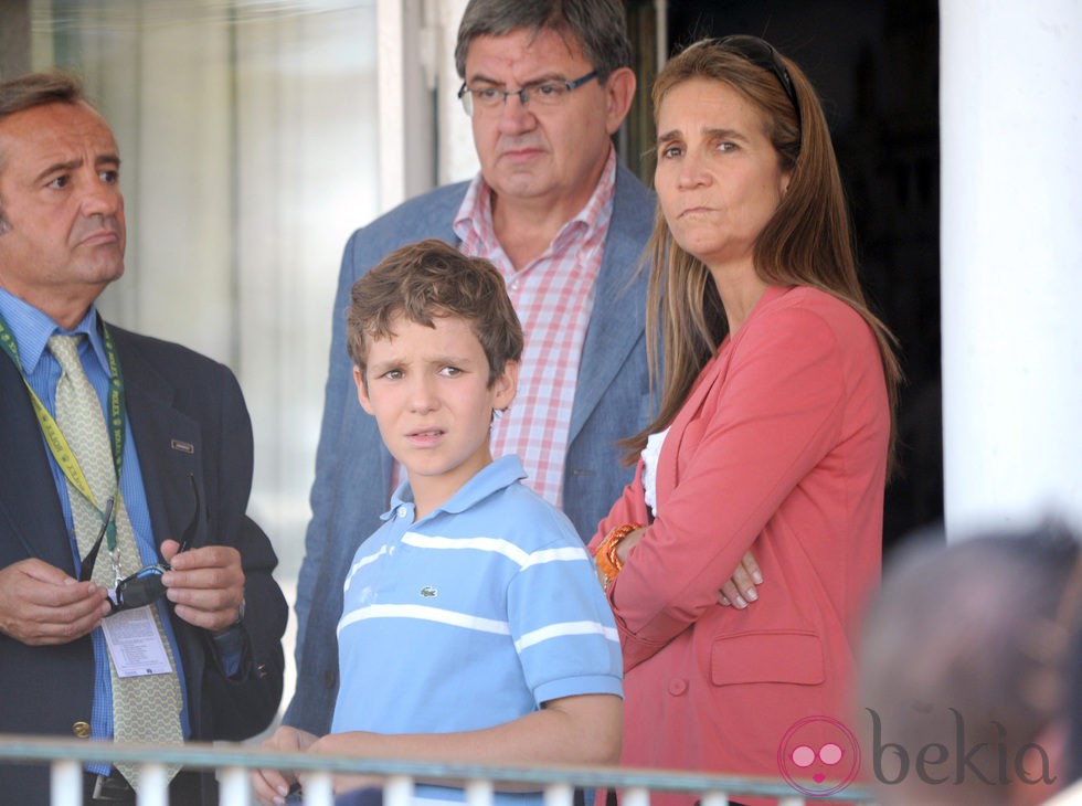 La Infanta Elena y Felipe de Marichalar en el Concurso de Saltos de Madrid