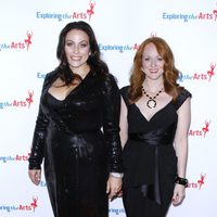 Joanna y Antonia Bennett en el 85 cumpleaños de Tony Bennett