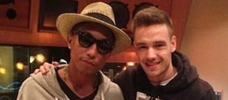 Liam Payne y Pharrell Williams en el estudio