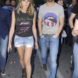 Amaia Salamanca y Rosauro Varo en el concierto de los Rolling Stones en Madrid