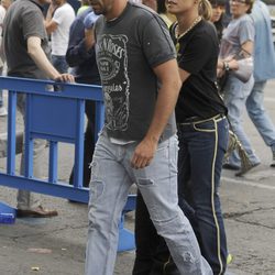 Luján Argüelles y Carlos Sánchez en el concierto de los Rolling Stones en Madrid