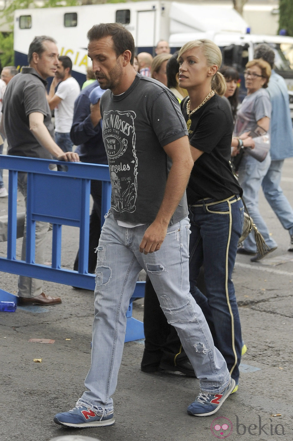 Luján Argüelles y Carlos Sánchez en el concierto de los Rolling Stones en Madrid