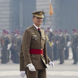 El Rey Felipe pasa revista en la Salutación de las Fuerzas Armadas y Guardia Civil al Rey