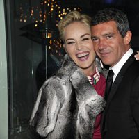 Antonio Banderas y Sharon Stone juntos en el Festival de Cannes 2014