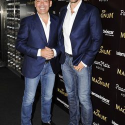 Kike Sarasola y Carlos Marrero en una fiesta heladera en Madrid