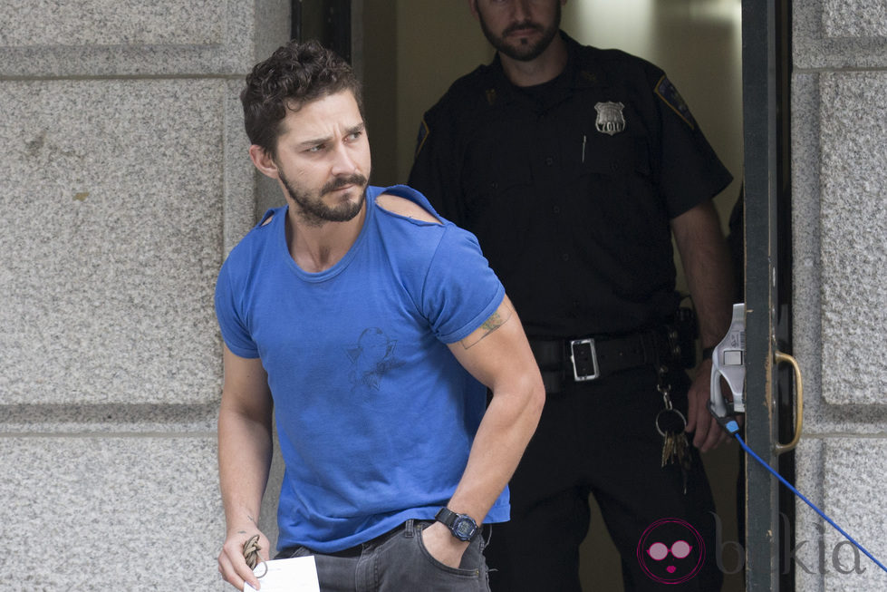 Shia LaBeouf tras ser detenido en Nueva York