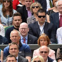 Liam Payne y Niall Horan en un partido de Rafa Nadal en Wimbledon 2014