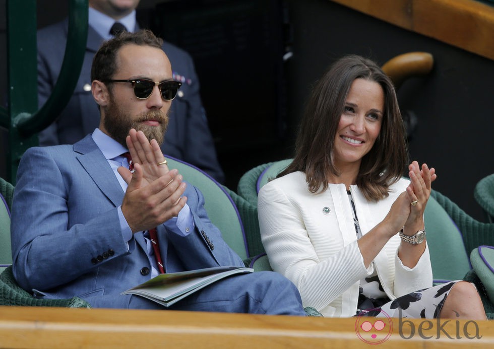 James y Pippa Middleton en un partido de Rafa Nadal en Wimbledon 2014